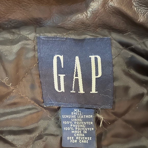 Vintage Gap Leather Jacket!!!! - Picture 6 of 9